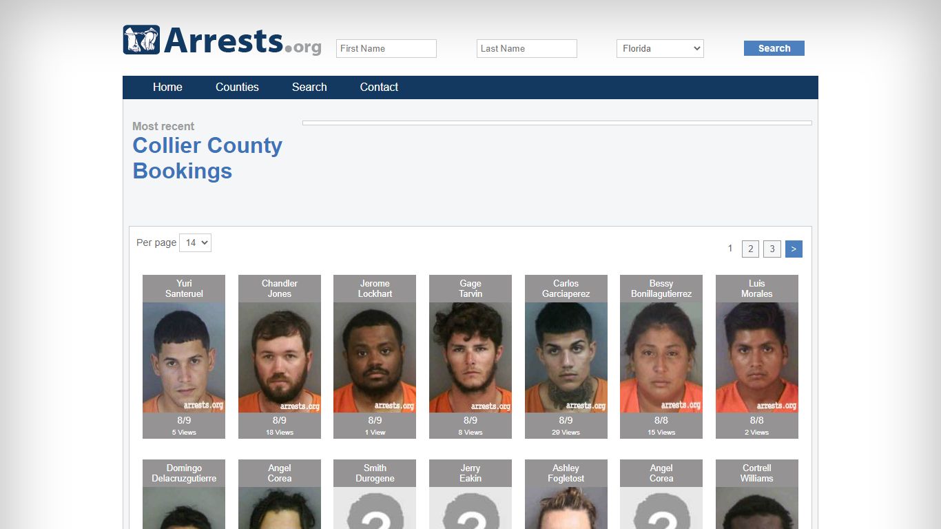 Collier County Arrests and Inmate Search